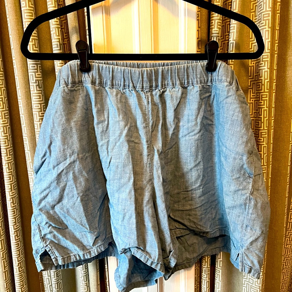 Madewell Shorts Pull On Chambray Size XXL